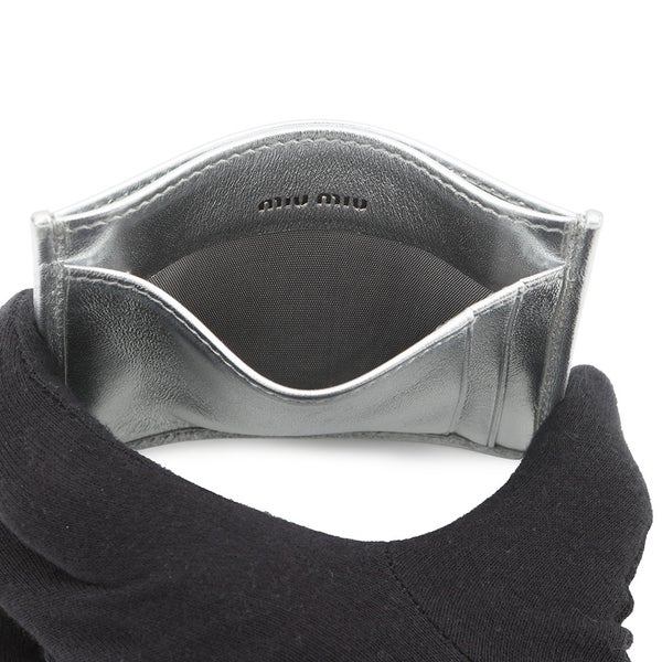 ミュウミュウ カードケース マテラッセ ロゴ ナッパレザー 5MC076 Miu Miu 財布