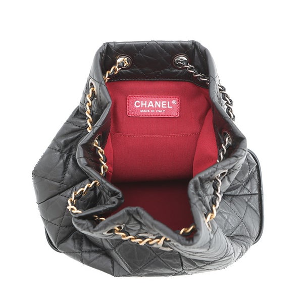 シャネル リュック ガブリエル ドゥ シャネル スモール ココマーク マトラッセ エイジドカーフスキン A94485 CHANEL 黒