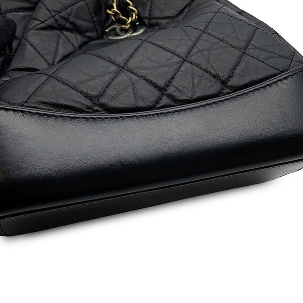 シャネル リュック ガブリエル ドゥ シャネル スモール ココマーク マトラッセ エイジドカーフスキン A94485 CHANEL 黒