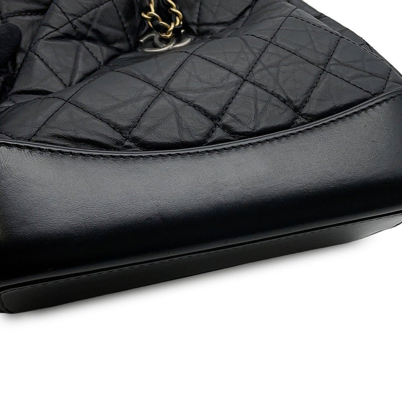 シャネル リュック ガブリエル ドゥ シャネル スモール ココマーク マトラッセ エイジドカーフスキン A94485 CHANEL 黒