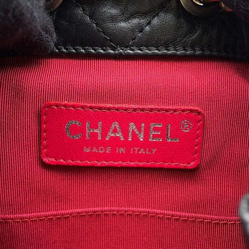 シャネル リュック ガブリエル ドゥ シャネル スモール ココマーク マトラッセ エイジドカーフスキン A94485 CHANEL 黒
