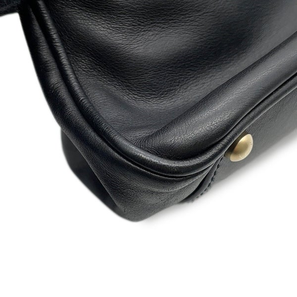 シャネル トートバッグ カメリア ロゴ ラムスキン A20856 CHANEL 黒 白