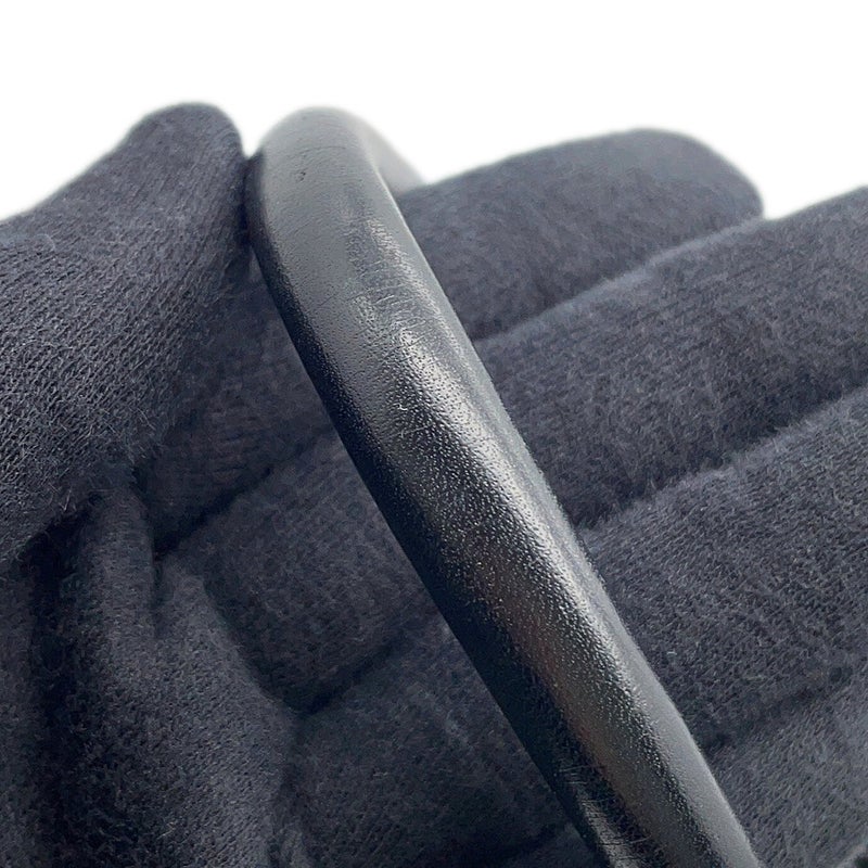 シャネル トートバッグ カメリア ロゴ ラムスキン A20856 CHANEL 黒 白