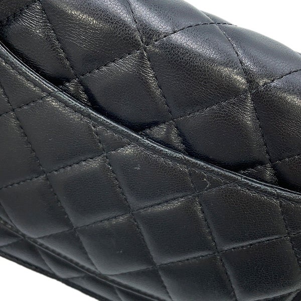 シャネル チェーンウォレット クラシック マトラッセ ココマーク ラムスキン AP0250 CHANEL 財布 黒