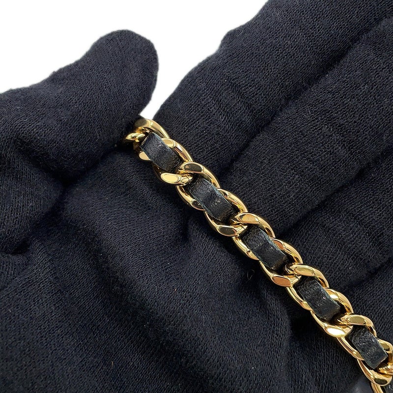 シャネル チェーンウォレット クラシック マトラッセ ココマーク ラムスキン AP0250 CHANEL 財布 黒