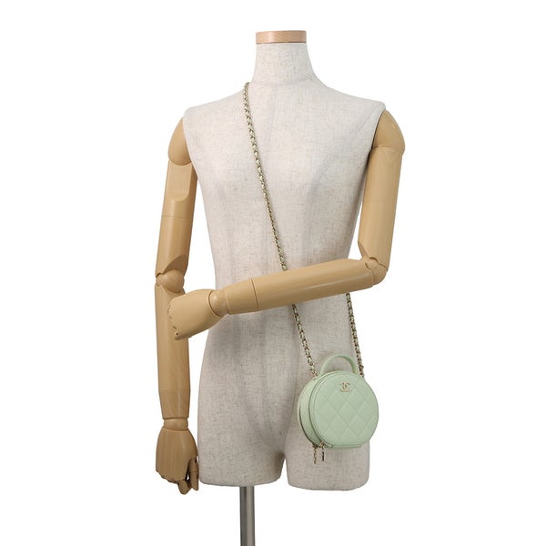 シャネル チェーンショルダーバッグ マトラッセ スモールヴァニティバッグ キャビアスキン AP2502 CHANEL