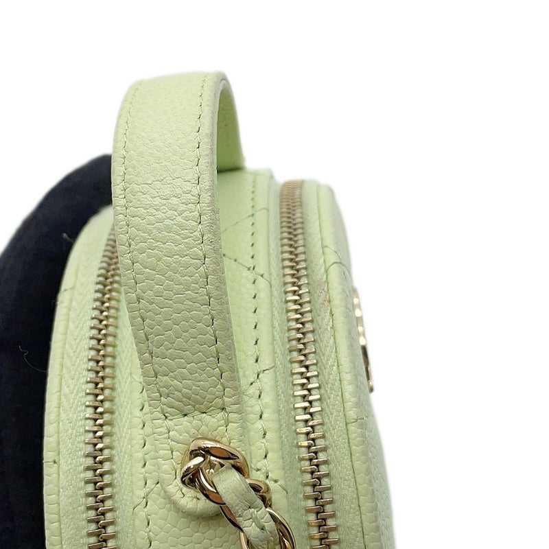 シャネル チェーンショルダーバッグ マトラッセ スモールヴァニティバッグ キャビアスキン AP2502 CHANEL