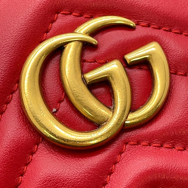 グッチ チェーンショルダーバッグ GGマーモント スモール バケットバッグ 573817 GUCCI バッグ ミニバッグ 巾着 キルティング