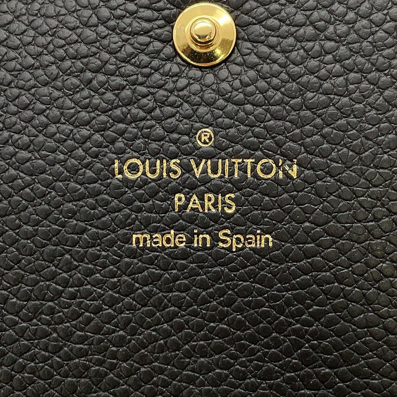 ルイヴィトン 長財布 モノグラム・アンプラント ポルトフォイユ・エミリー M83138 LOUIS VUITTON ヴィトン 財布 黒 ブラック