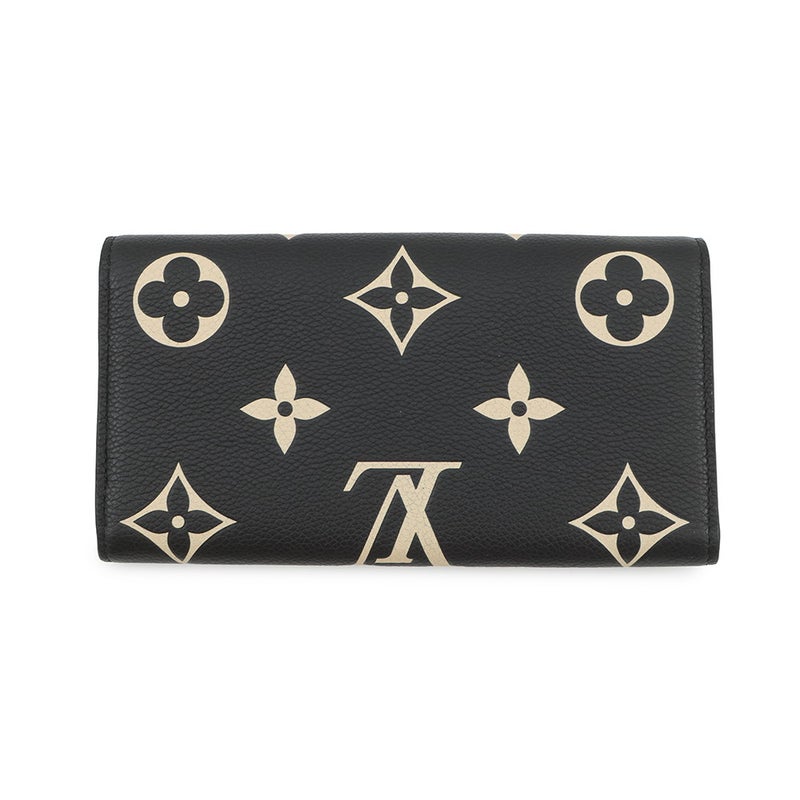 ルイヴィトン 長財布 モノグラム・アンプラント ポルトフォイユ・サラ M80496 LOUIS VUITTON ヴィトン 財布 ブラック 黒