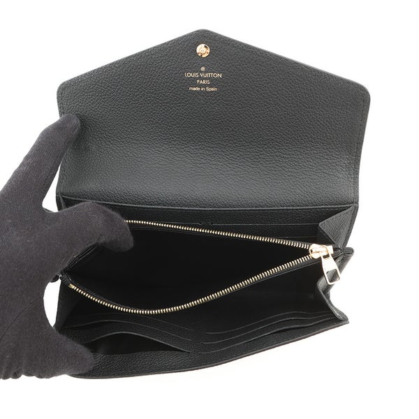 ルイヴィトン 長財布 モノグラム・アンプラント ポルトフォイユ・サラ M80496 LOUIS VUITTON ヴィトン 財布 ブラック 黒