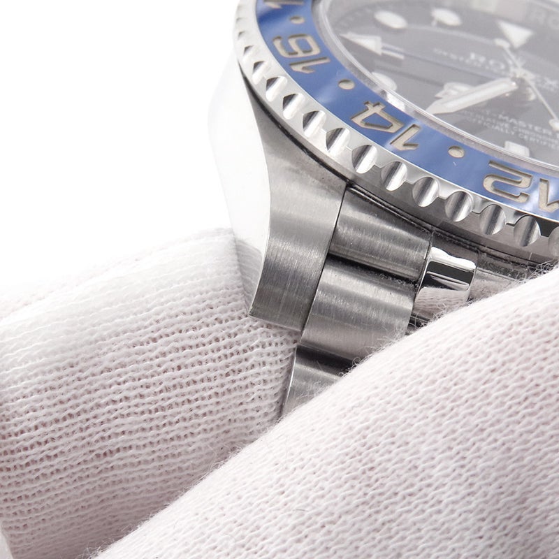 ロレックス GMTマスター2 デイト ランダムシリアル ルーレット 126710BLNR ROLEX 腕時計 黒文字盤