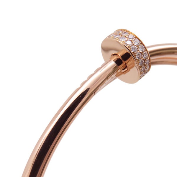 カルティエ ブレスレット ジュスト アン クル ダブル クラシックモデル ダイヤモンド 62P 計0.51ct K18PG サイズ19 N6708419 バングル