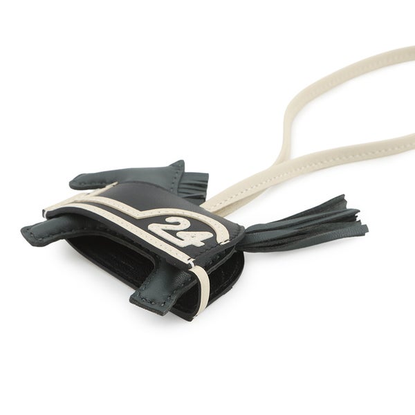 エルメス バッグチャーム ロデオPM ロベオ 24 ヴェールマングローブ/ブラック/クレ ラムスキン/スイフト K刻印 HERMES