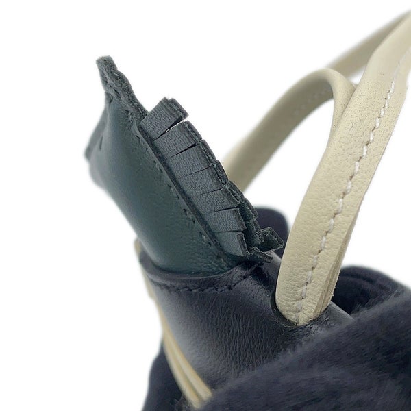 エルメス バッグチャーム ロデオPM ロベオ 24 ヴェールマングローブ/ブラック/クレ ラムスキン/スイフト K刻印 HERMES