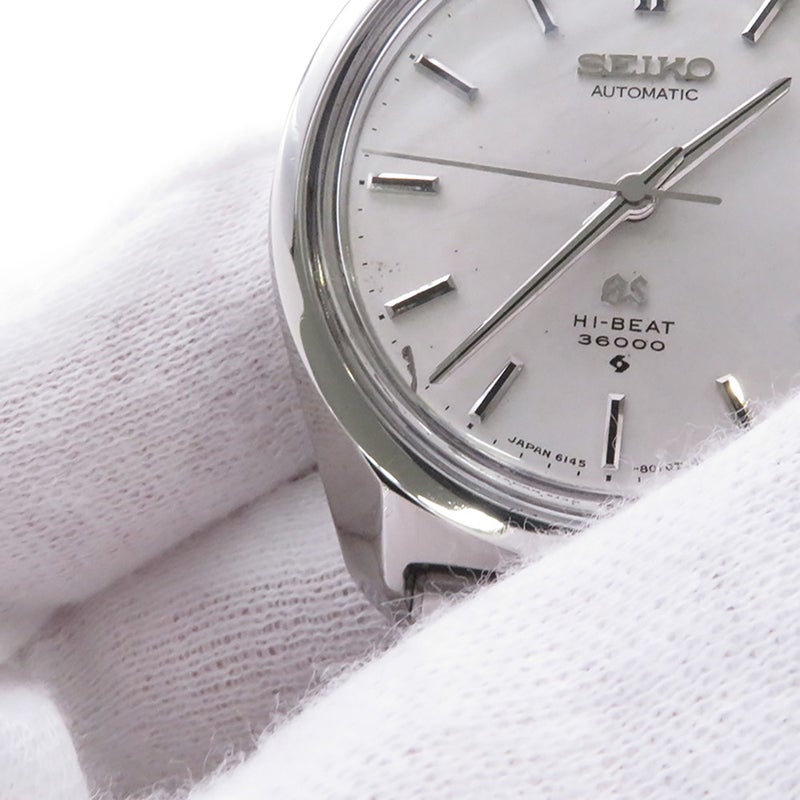 セイコー グランドセイコー ハイビート 36000 61GS デイト SEIKO 腕時計 6145-8000 シルバー文字盤