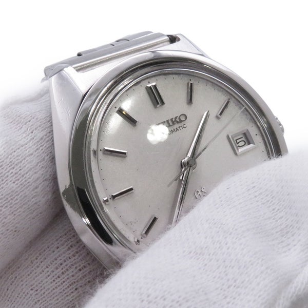 セイコー グランドセイコー ハイビート 36000 61GS デイト SEIKO 腕時計 6145-8000 シルバー文字盤
