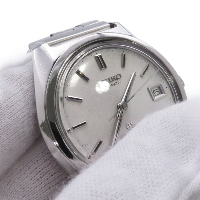 セイコー グランドセイコー ハイビート 36000 61GS デイト SEIKO 腕時計 6145-8000 シルバー文字盤
