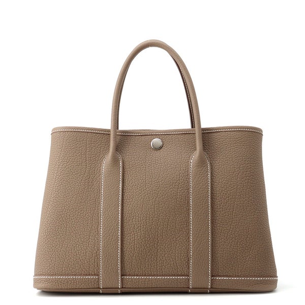 エルメス トートバッグ ガーデンパーティTPM エトゥープ/シルバー金具 ネゴンダ K刻印