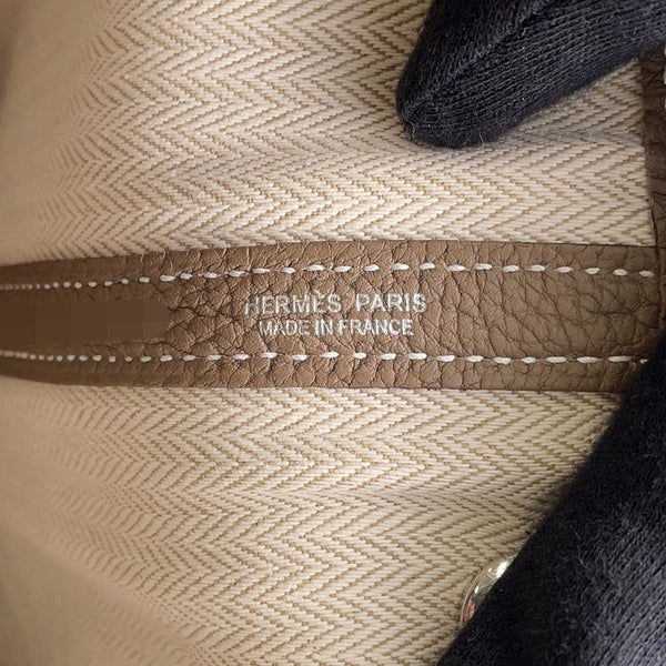 エルメス トートバッグ ガーデンパーティTPM エトゥープ/シルバー金具 ネゴンダ K刻印