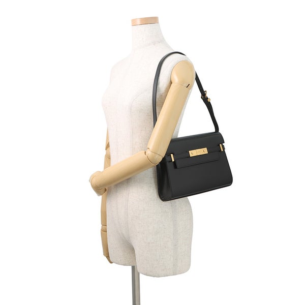 サンローランパリ ショルダーバッグ マンハッタン スモール カーフレザー 675626 SAINT LAURENT PARIS 黒