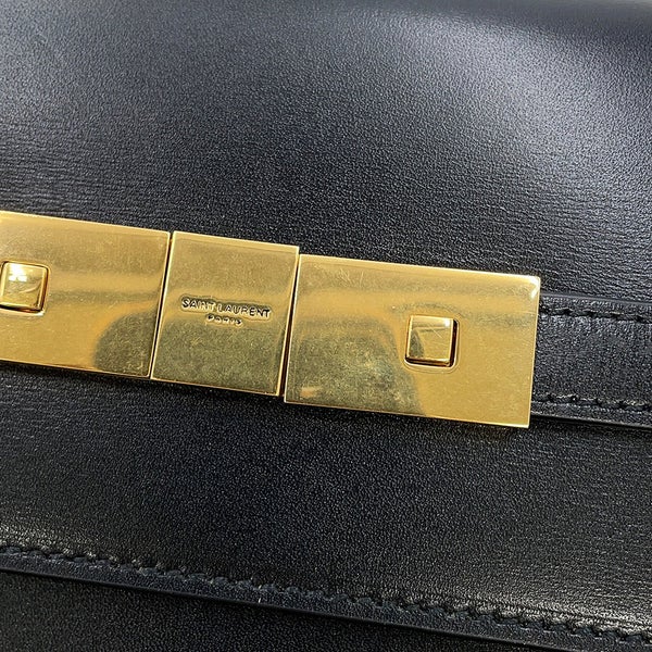 サンローランパリ ショルダーバッグ マンハッタン スモール カーフレザー 675626 SAINT LAURENT PARIS 黒