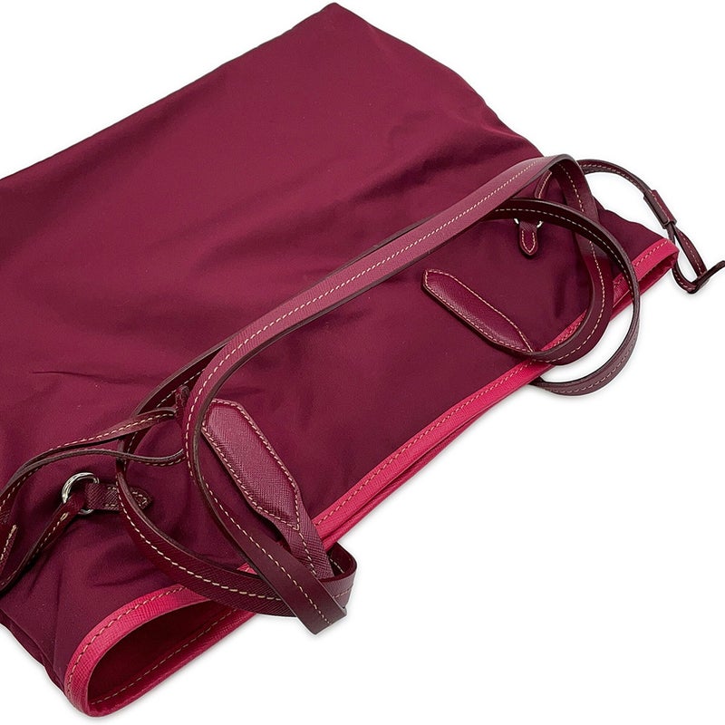 プラダ トートバッグ ロゴ ナイロン レザー BR3925 PRADA