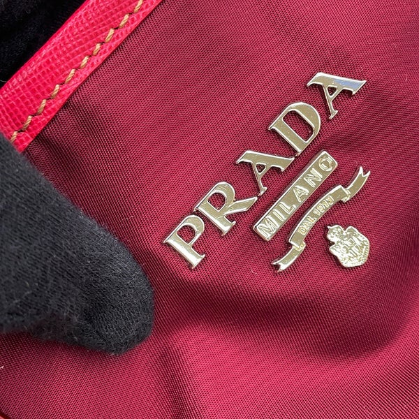 プラダ トートバッグ ロゴ ナイロン レザー BR3925 PRADA