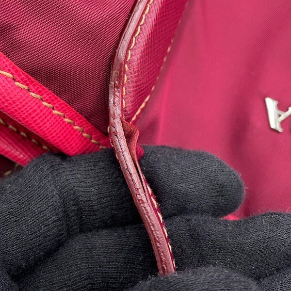 プラダ トートバッグ ロゴ ナイロン レザー BR3925 PRADA