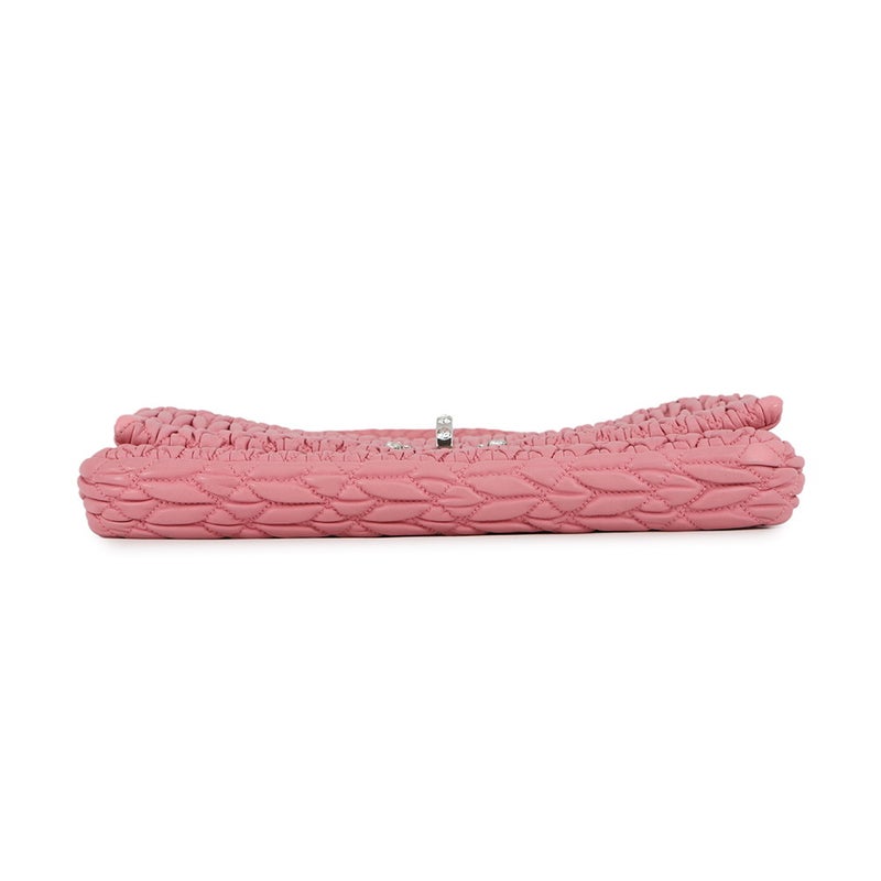 ミュウミュウ ショルダーバッグ ナッパクリスタル マテラッセ ビジュー RP0233 Miu Miu 2wayクラッチ