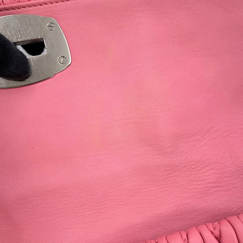 ミュウミュウ ショルダーバッグ ナッパクリスタル マテラッセ ビジュー RP0233 Miu Miu 2wayクラッチ