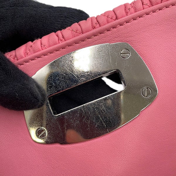 ミュウミュウ ショルダーバッグ ナッパクリスタル マテラッセ ビジュー RP0233 Miu Miu 2wayクラッチ