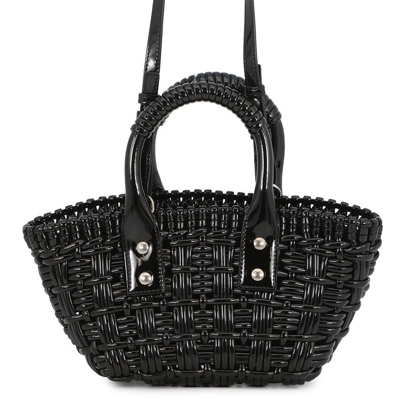 バレンシアガ ハンドバッグ ビストロXXS パテント 678028 BALENCIAGA 2wayショルダーバッグ 黒