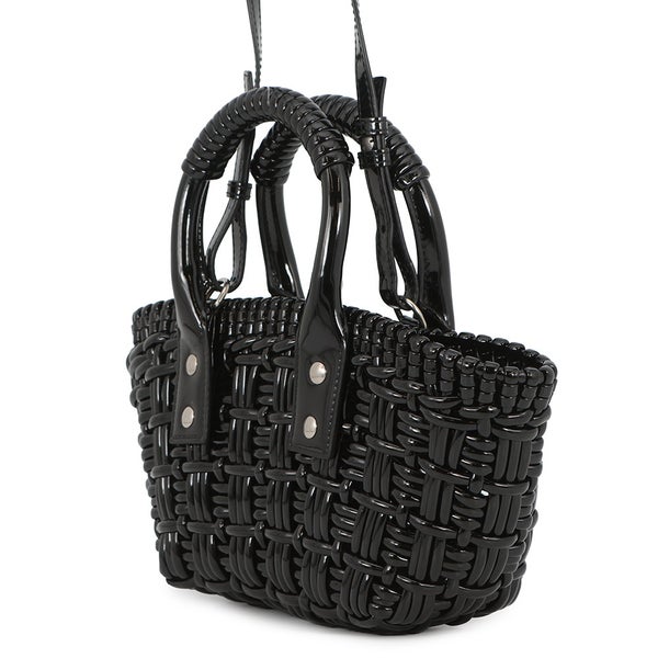 バレンシアガ ハンドバッグ ビストロXXS パテント 678028 BALENCIAGA 2wayショルダーバッグ 黒