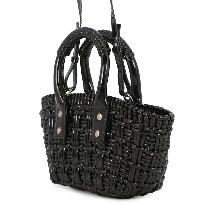 バレンシアガ ハンドバッグ ビストロXXS パテント 678028 BALENCIAGA 2wayショルダーバッグ 黒