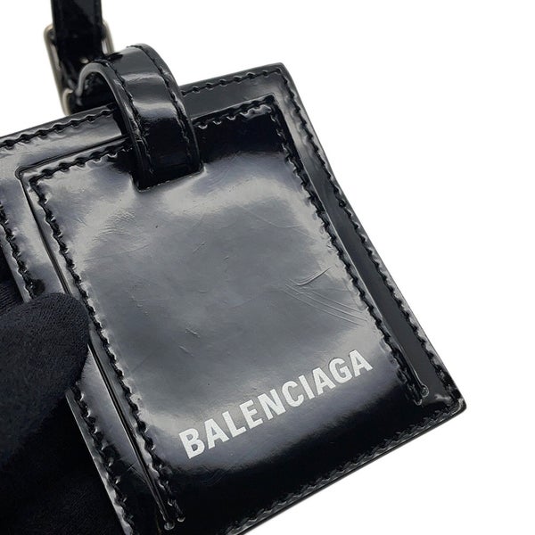 バレンシアガ ハンドバッグ ビストロXXS パテント 678028 BALENCIAGA 2wayショルダーバッグ 黒