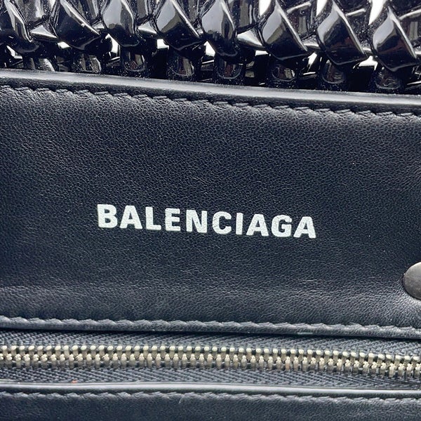 バレンシアガ ハンドバッグ ビストロXXS パテント 678028 BALENCIAGA 2wayショルダーバッグ 黒