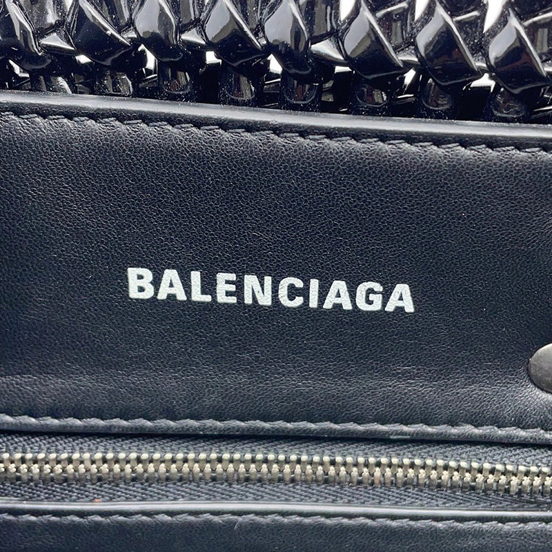 バレンシアガ ハンドバッグ ビストロXXS パテント 678028 BALENCIAGA 2wayショルダーバッグ 黒