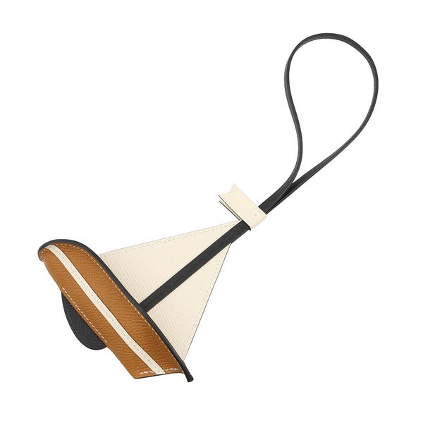 エルメス バッグチャーム セイル24 ブラック/ナタ/フォーヴ/トフィ エプソン/バレニア B刻印