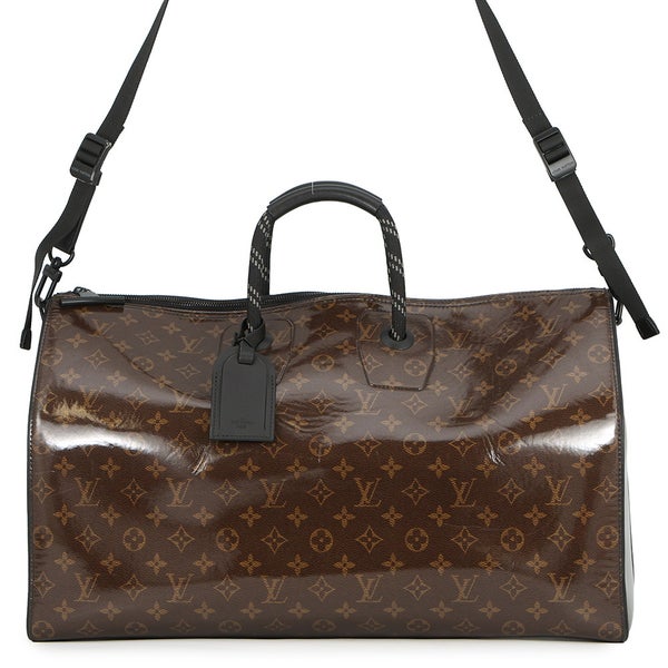 ルイヴィトン ボストンバッグ モノグラム・グレーズ キーポル・バンドリエール50 M43899 LOUIS VUITTON 旅行用バッグ 黒 ブラック
