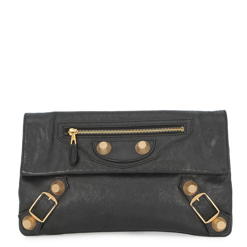 バレンシアガ クラッチバッグ ジャイアント エンベロープ レザー 186182 BALENCIAGA バッグ 黒