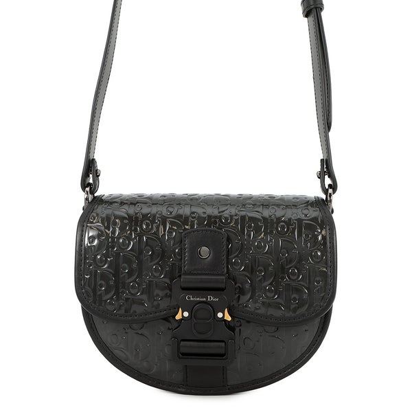 クリスチャン・ディオ―ル ショルダーバッグ ギャロップ GALLOP ミニ パテント 1ADPO033DOV Christian Dior 黒