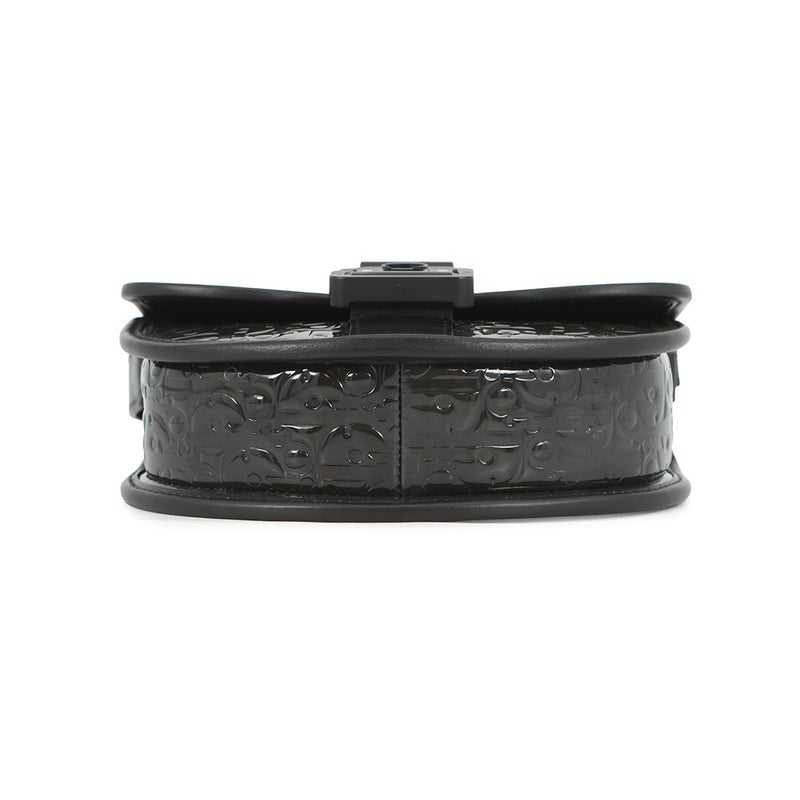 クリスチャン・ディオ―ル ショルダーバッグ ギャロップ GALLOP ミニ パテント 1ADPO033DOV Christian Dior 黒