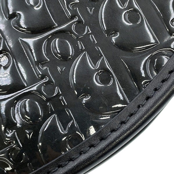 クリスチャン・ディオ―ル ショルダーバッグ ギャロップ GALLOP ミニ パテント 1ADPO033DOV Christian Dior 黒