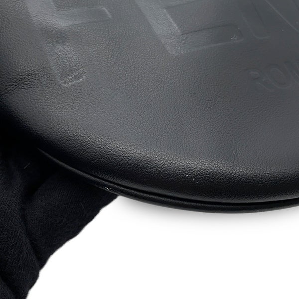 フェンディ ボディバッグ ロゴ レザー 7VA525 FENDI ベルトバッグ ウエストポーチ 黒