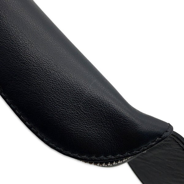 フェンディ ボディバッグ ロゴ レザー 7VA525 FENDI ベルトバッグ ウエストポーチ 黒