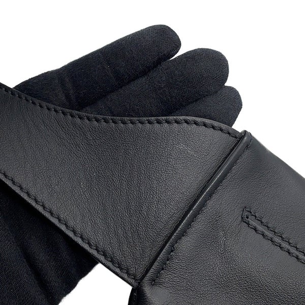 フェンディ ボディバッグ ロゴ レザー 7VA525 FENDI ベルトバッグ ウエストポーチ 黒