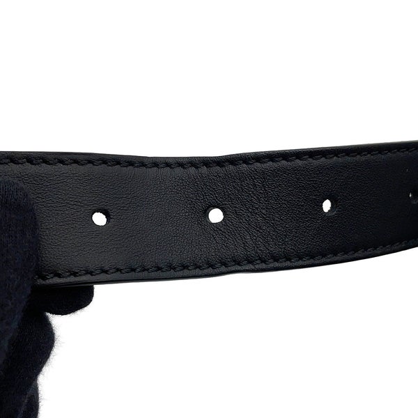 フェンディ ボディバッグ ロゴ レザー 7VA525 FENDI ベルトバッグ ウエストポーチ 黒