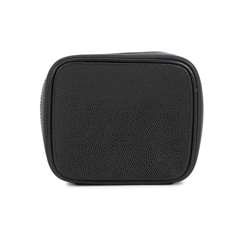 シャネル バニティバッグ ココマーク キャビアスキン 縦型 A01998 CHANEL 化粧ポーチ コスメポーチ 黒