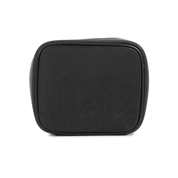 シャネル バニティバッグ ココマーク キャビアスキン 縦型 A01998 CHANEL 化粧ポーチ コスメポーチ 黒